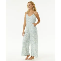 Rip Curl Chambray Romper  Bl/Hvid