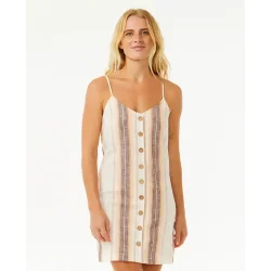 RipCurl Classic Surf Stripe Button Up Dress