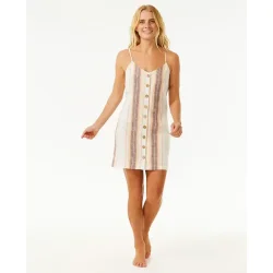 RipCurl Classic Surf Stripe Button Up Dress