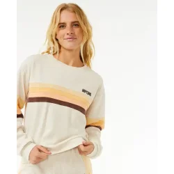 RipCurl Surf Revival Panelled Crew Oatmeal Marle