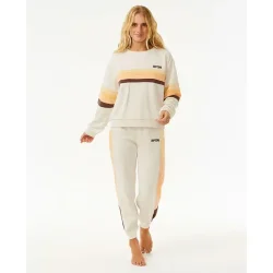 RipCurl Surf Revival Panelled Crew Oatmeal Marle