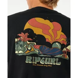 RipCurl Mason Pipeliner Short Sleeve Tee Black