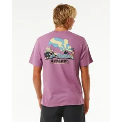 RipCurl Mason Pipeliner Short Sleeve Tee Dusty Purple