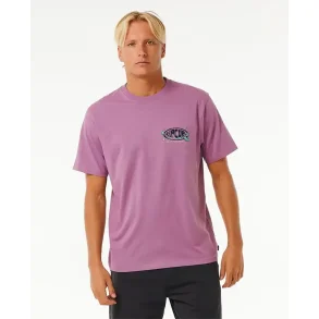 RipCurl Mason Pipeliner Short Sleeve Tee Dusty Purple
