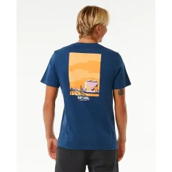 RipCurl Keep On Trucking Short Sleeve Tee Washed Navy