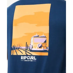 RipCurl Keep On Trucking Short Sleeve Tee Washed Navy