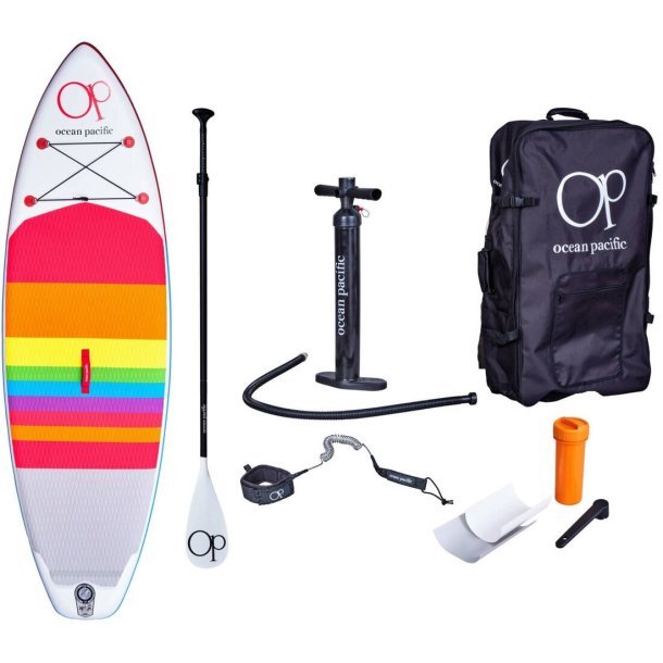 Ocean Pacific Sunset All Round 9'6 (Hvid/Rd/Bl)