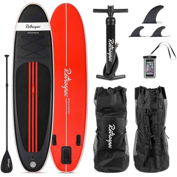 Retrospec Weekender 10' Oppustelig Paddle Board Black